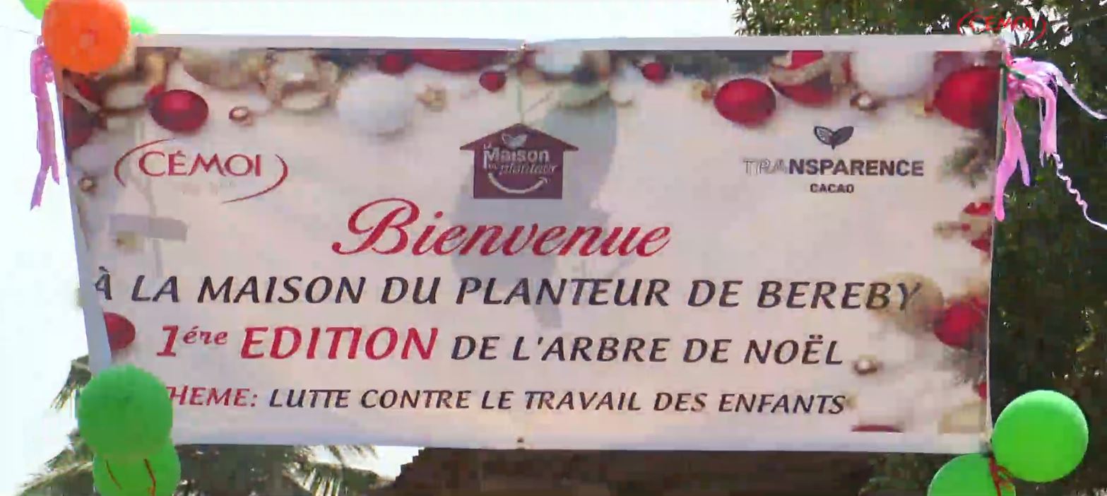 Le Groupe Cémoi organise un « Arbre de Noël » pour les enfants des planteurs de cacao en Côte d’Ivoire