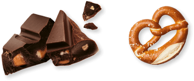 Fairy Choc chocolate with pretzel pieces