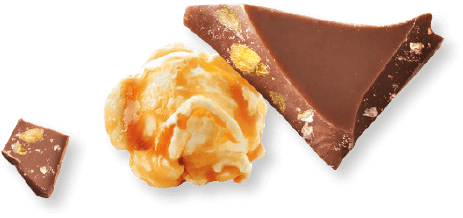 Fairy Choc chocolate with caramel and popcorn